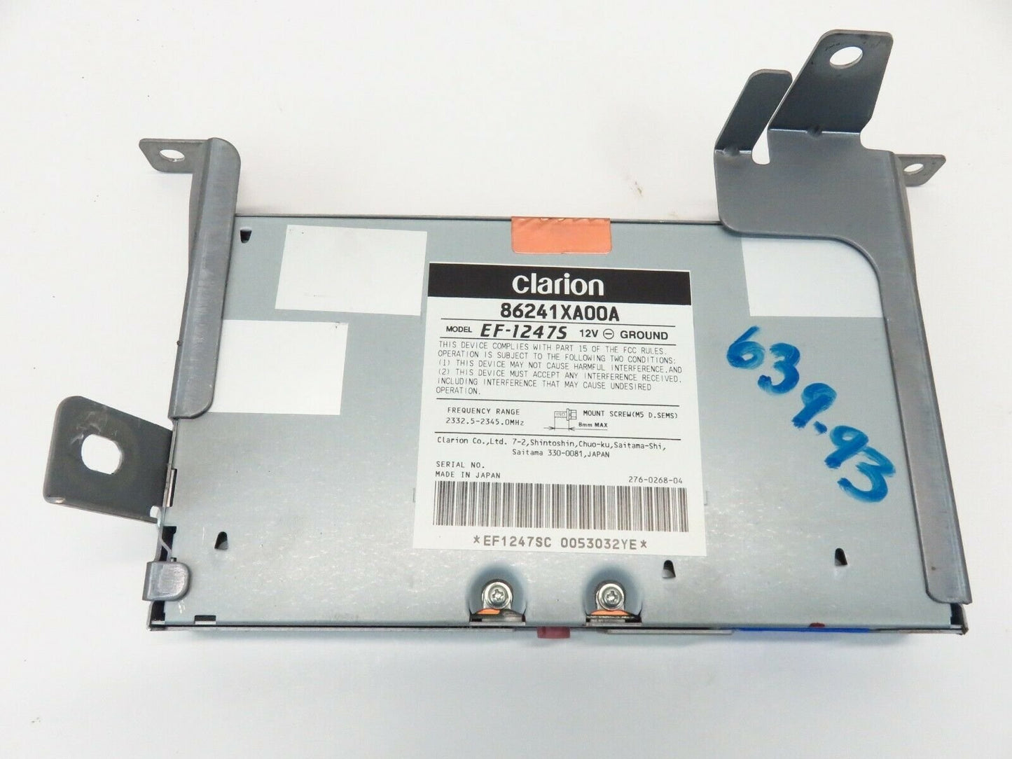 2011 Subaru Legacy & Outback Radio Control Unit Clarion XM Tuner 86241XA00A 11