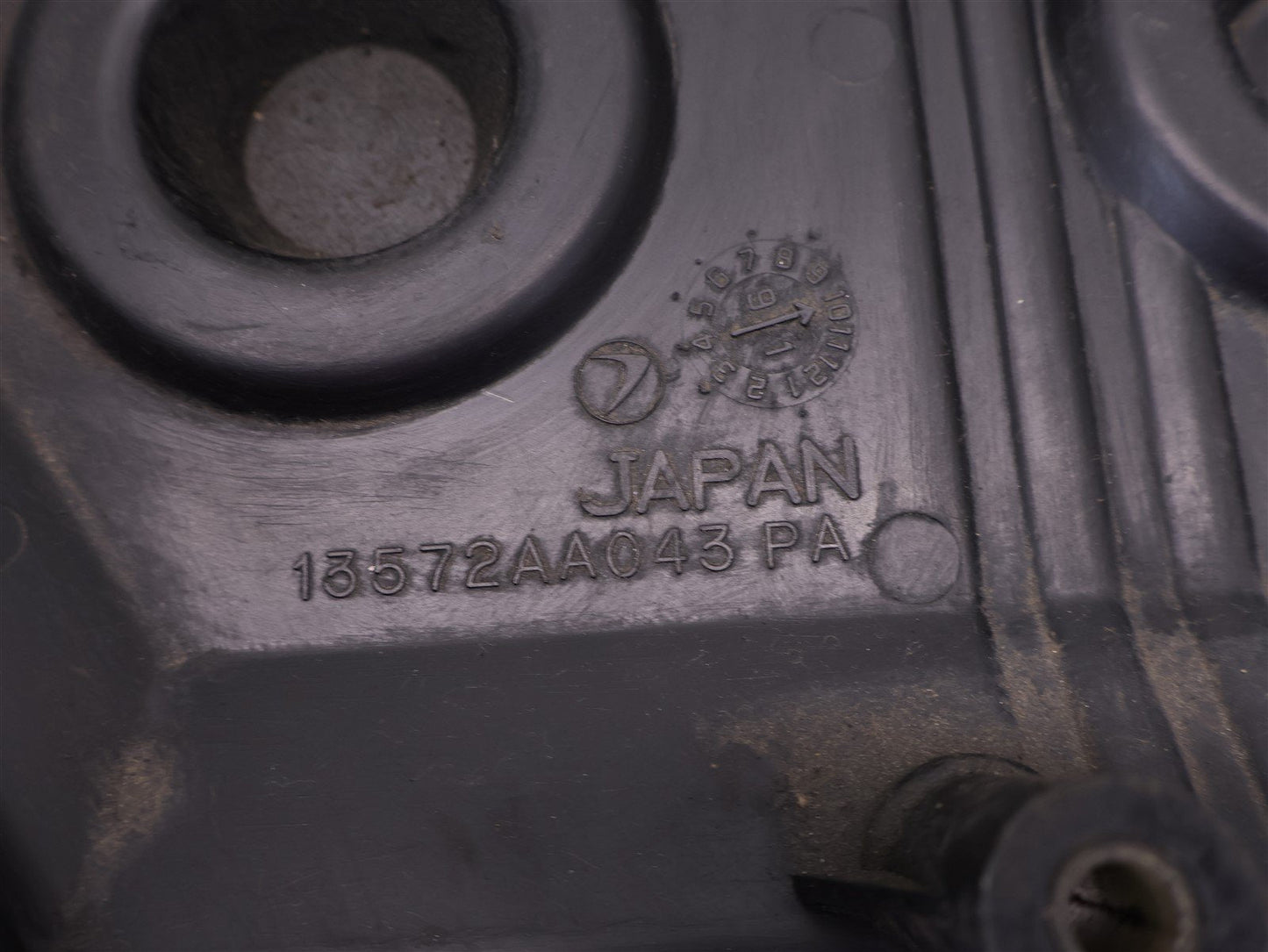 1996-1999 Subaru Legacy Engine 2.5L Timing Cover Plastic 13572AA043 Right 96-99