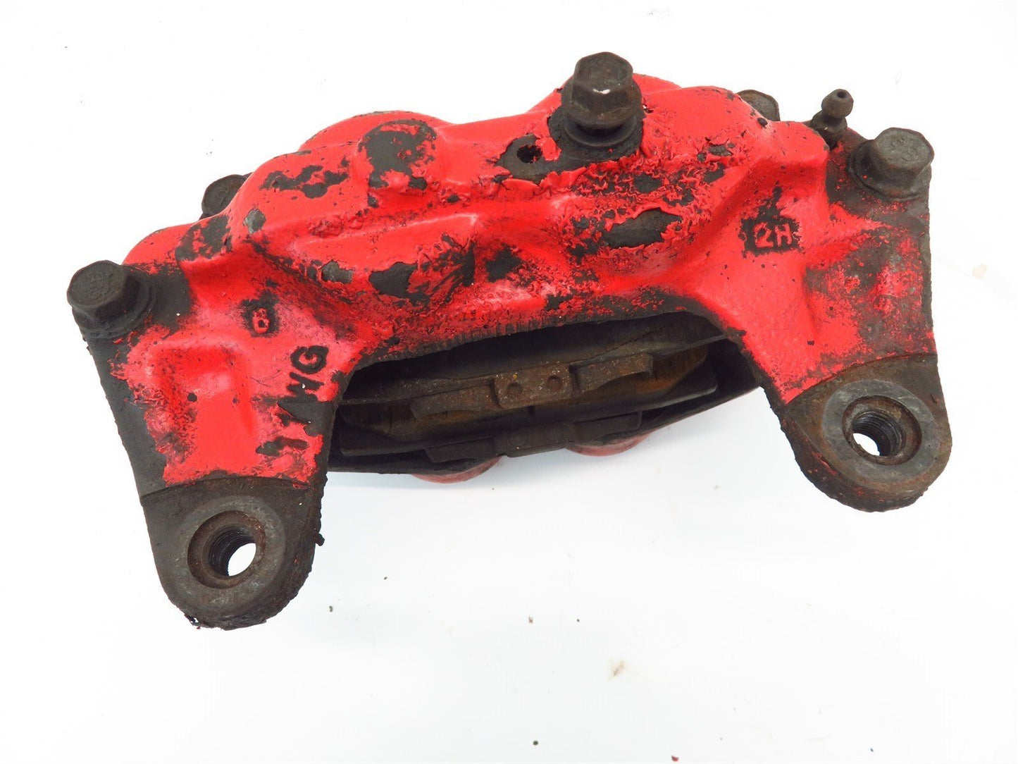 2006-2007 Subaru Impreza WRX Driver Front Brake Caliper Red 4 Piston LH 06-07