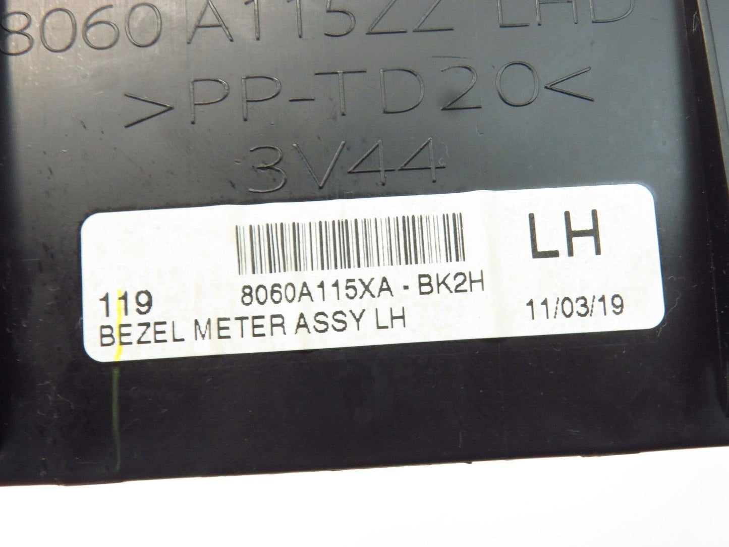 2017-2021 Mitsubishi Mirage G4 Speedometer Trim Instrument Cluster Bezel OEM