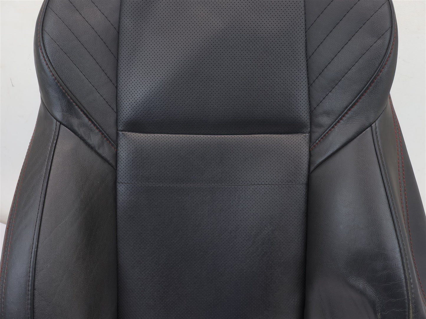 2015-2020 Subaru WRX Driver Front Seat Cover Skin UPPER Top Black Leather LH OEM