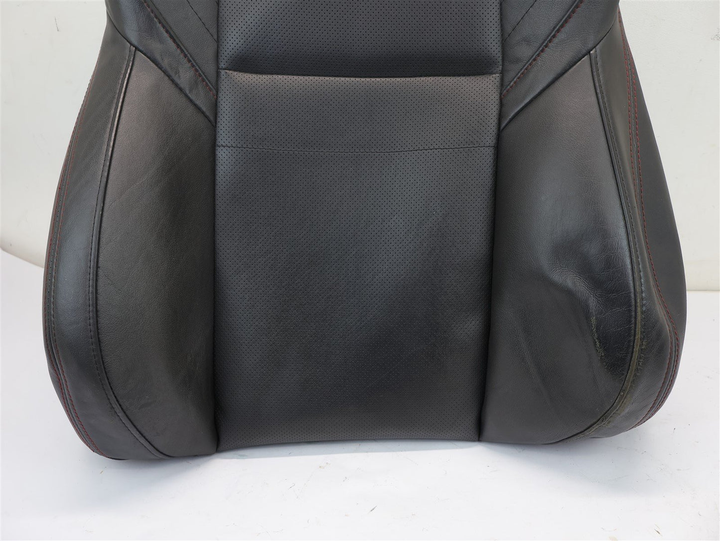 2015-2020 Subaru WRX Driver Front Seat Cover Skin UPPER Top Black Leather LH OEM