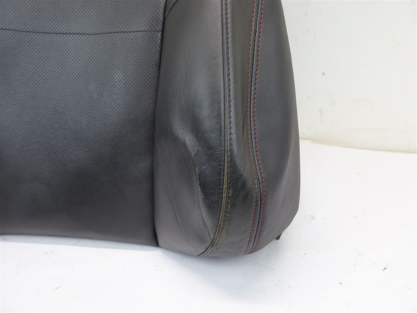 2015-2020 Subaru WRX Driver Front Seat Cover Skin UPPER Top Black Leather LH OEM