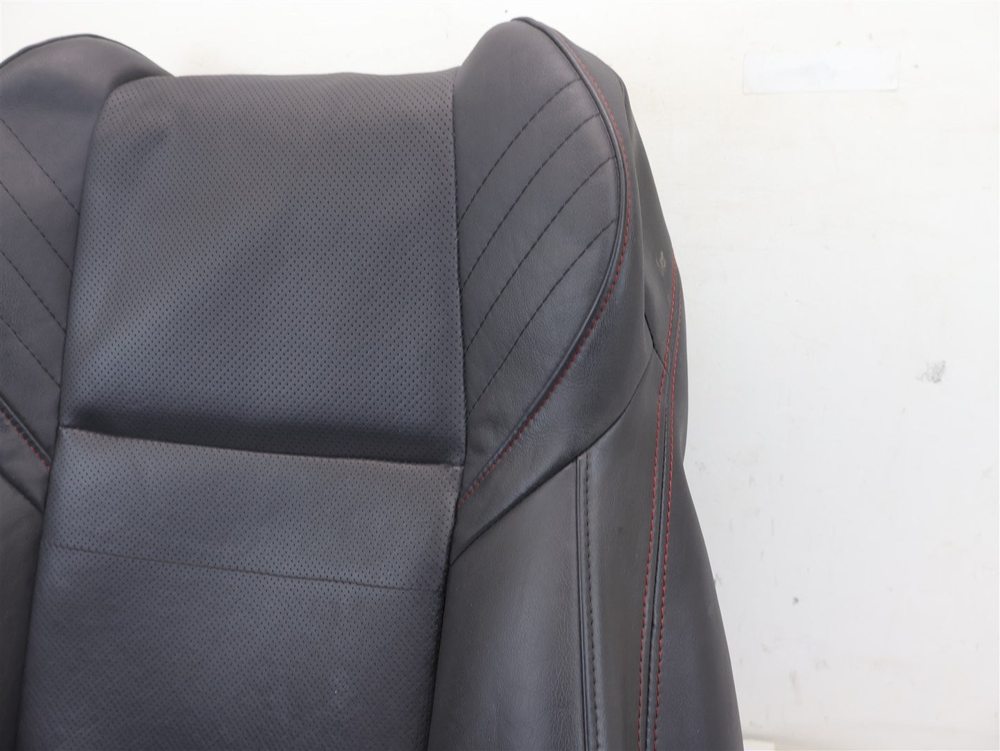 2015-2020 Subaru WRX Driver Front Seat Cover Skin UPPER Top Black Leather LH OEM