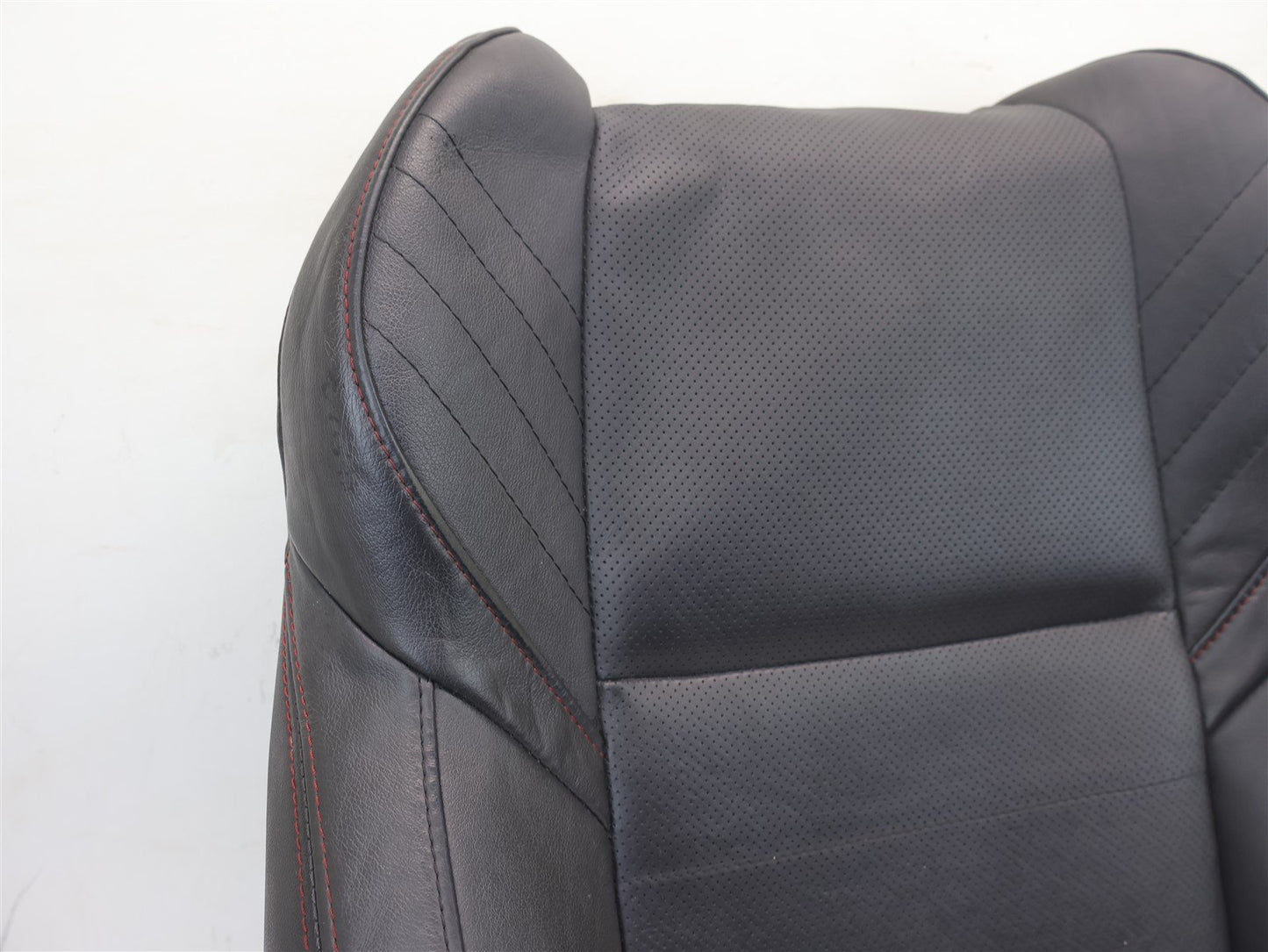2015-2020 Subaru WRX Driver Front Seat Cover Skin UPPER Top Black Leather LH OEM