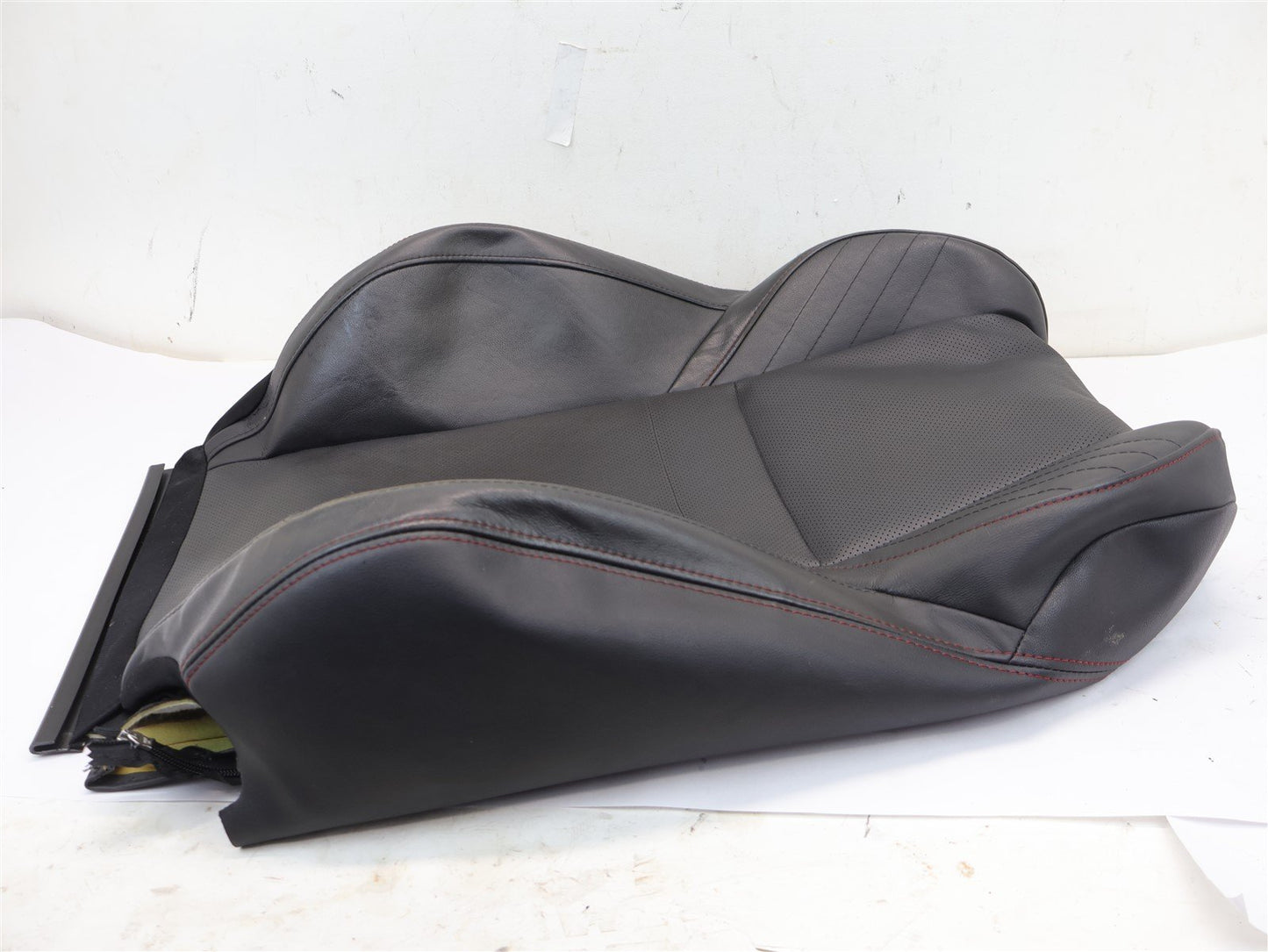 2015-2020 Subaru WRX Driver Front Seat Cover Skin UPPER Top Black Leather LH OEM