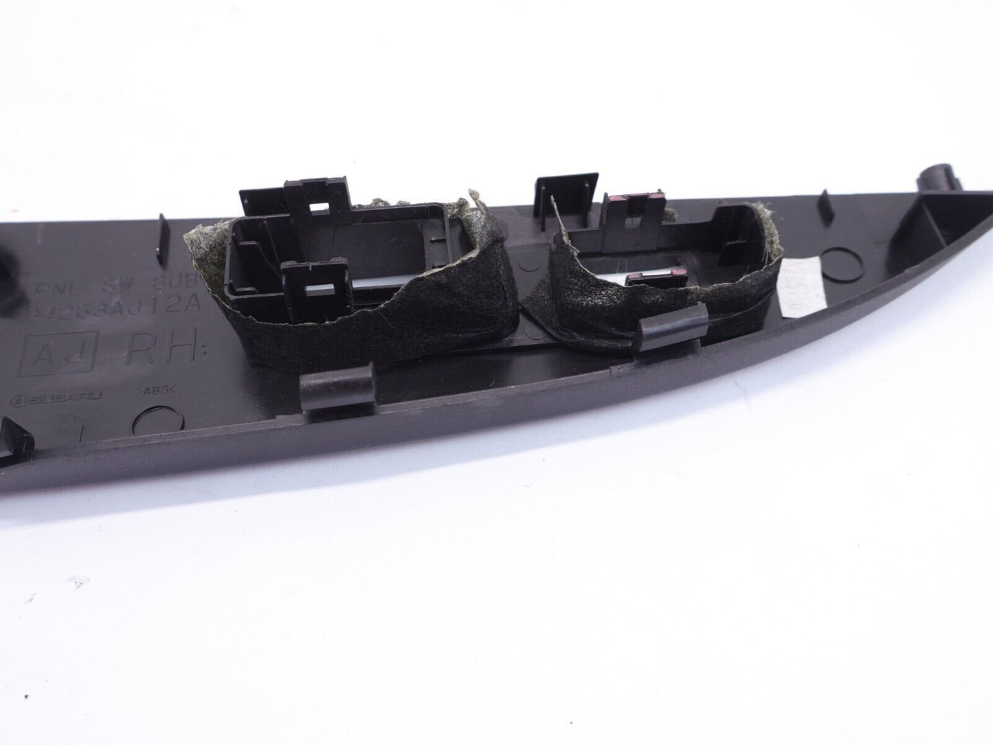 2012 Subaru Outback Front Door Window Switch Trim Passenger RH Black 2010-2014
