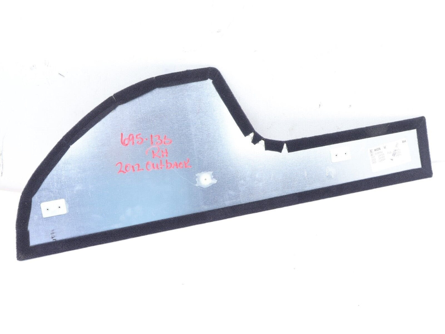 2010-2014 Subaru Outback Trunk Carpet Cover Panel Floor Passenger Right RH Side