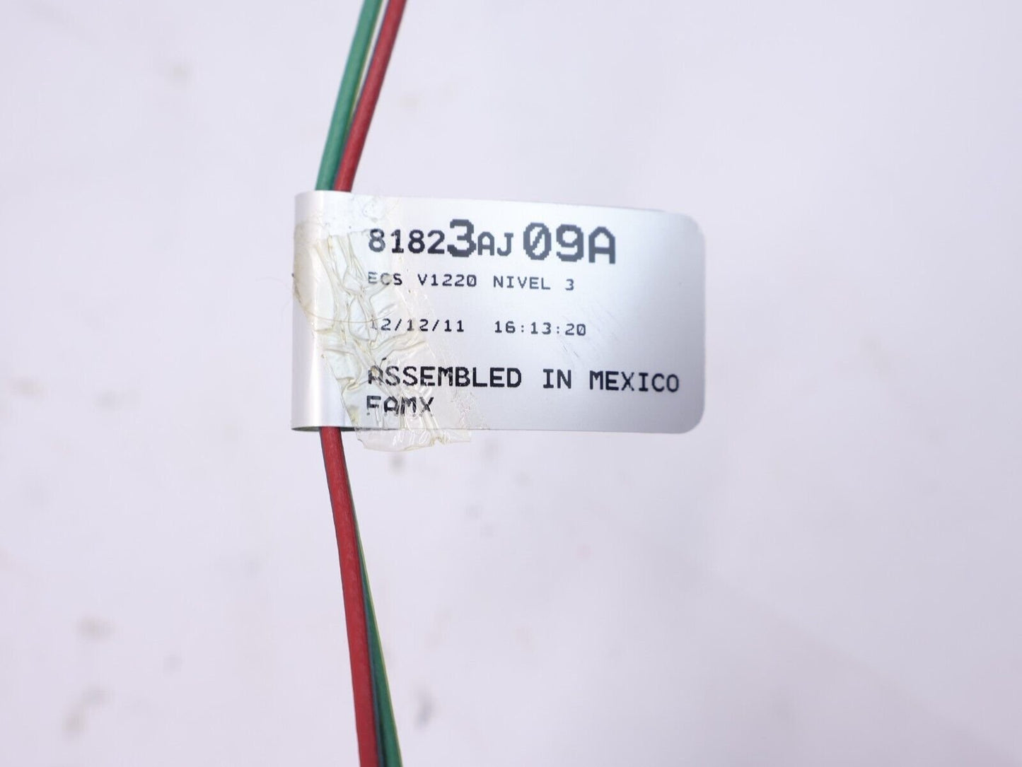 2011-2012 Subaru Legacy Outback Driver Rear Door Harness Wiring LH 81823AJ09A