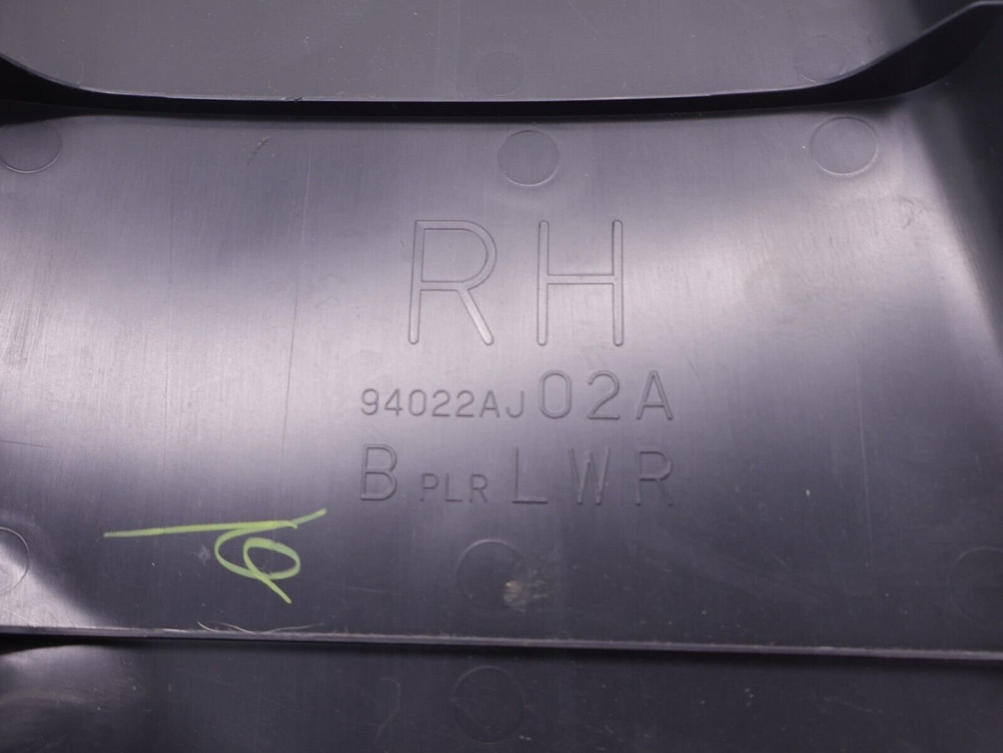 2010-2014 Subaru Outback Passenger B Pillar Trim Lower Right RH OEM 94022AJ02A