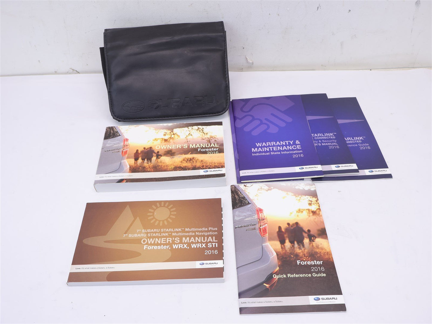 2016 Subaru Forester Owners Manual Book with Case and Booklets