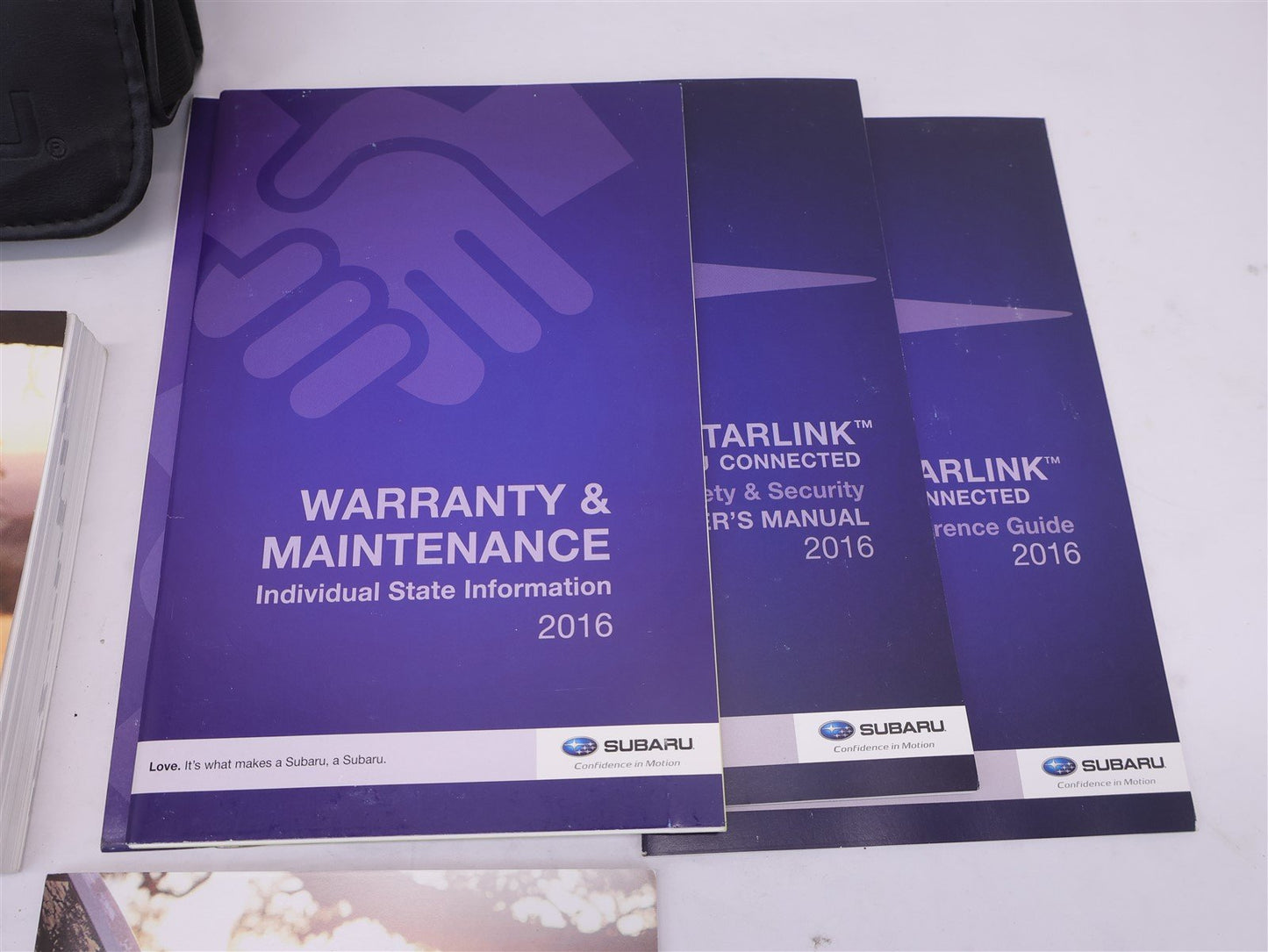 2016 Subaru Forester Owners Manual Book with Case and Booklets