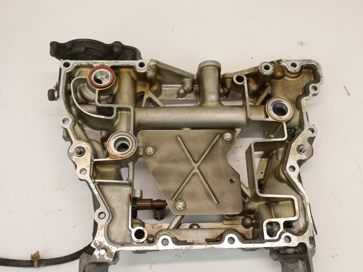 2013-2014 Subaru Legacy Outback Upper Oil Pan 2.5L Engine OEM 13-14