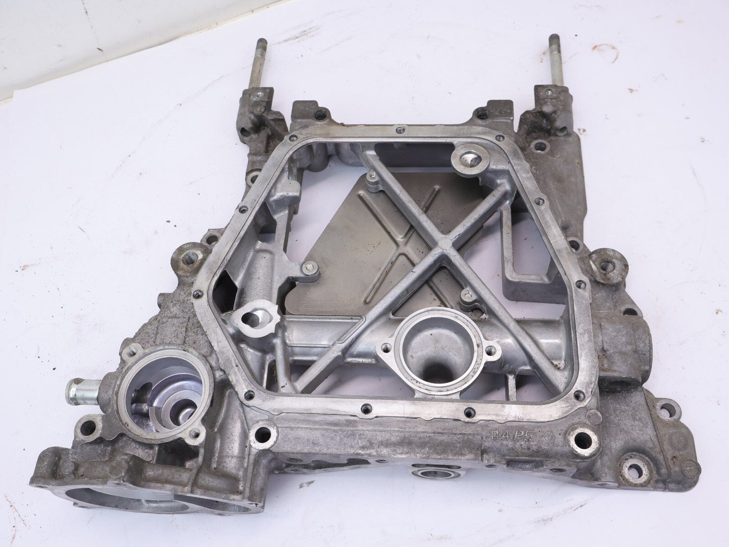 2013 Subaru XV Crosstrek Engine Upper Oil Pan Manual Trans MT OEM