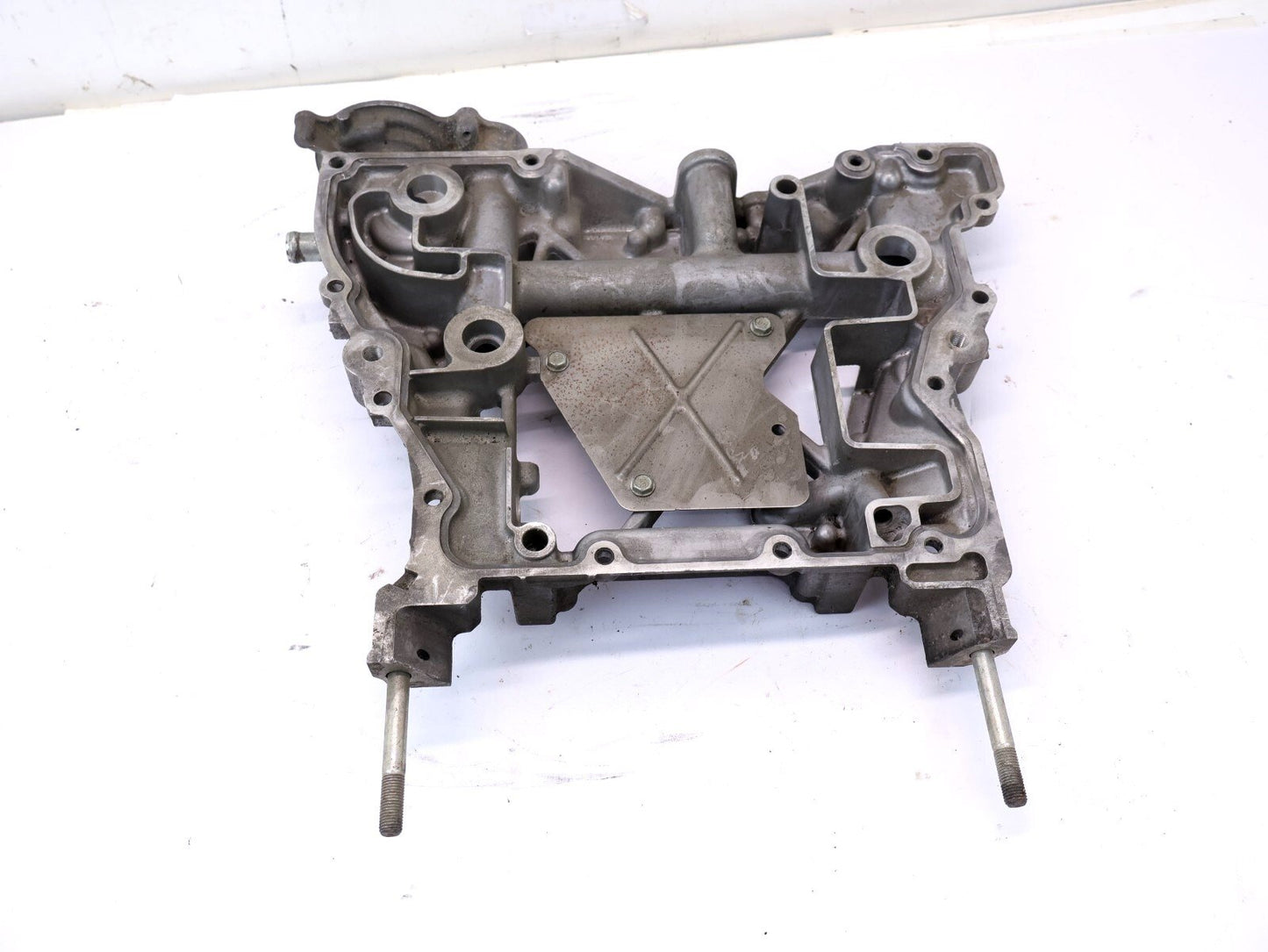 2013 Subaru XV Crosstrek Engine Upper Oil Pan Manual Trans MT OEM