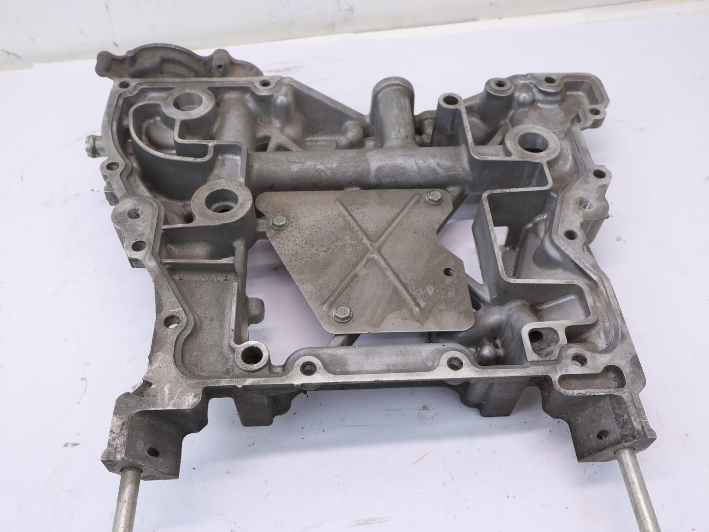 2013 Subaru XV Crosstrek Engine Upper Oil Pan Manual Trans MT OEM