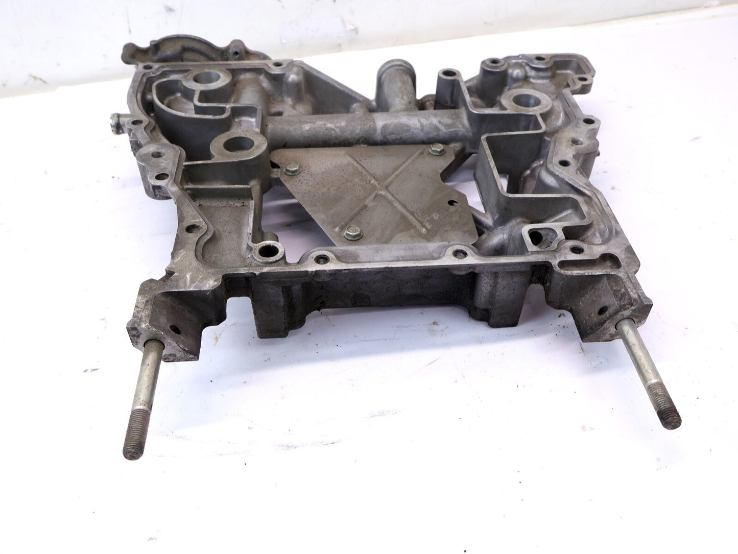 2013 Subaru XV Crosstrek Engine Upper Oil Pan Manual Trans MT OEM
