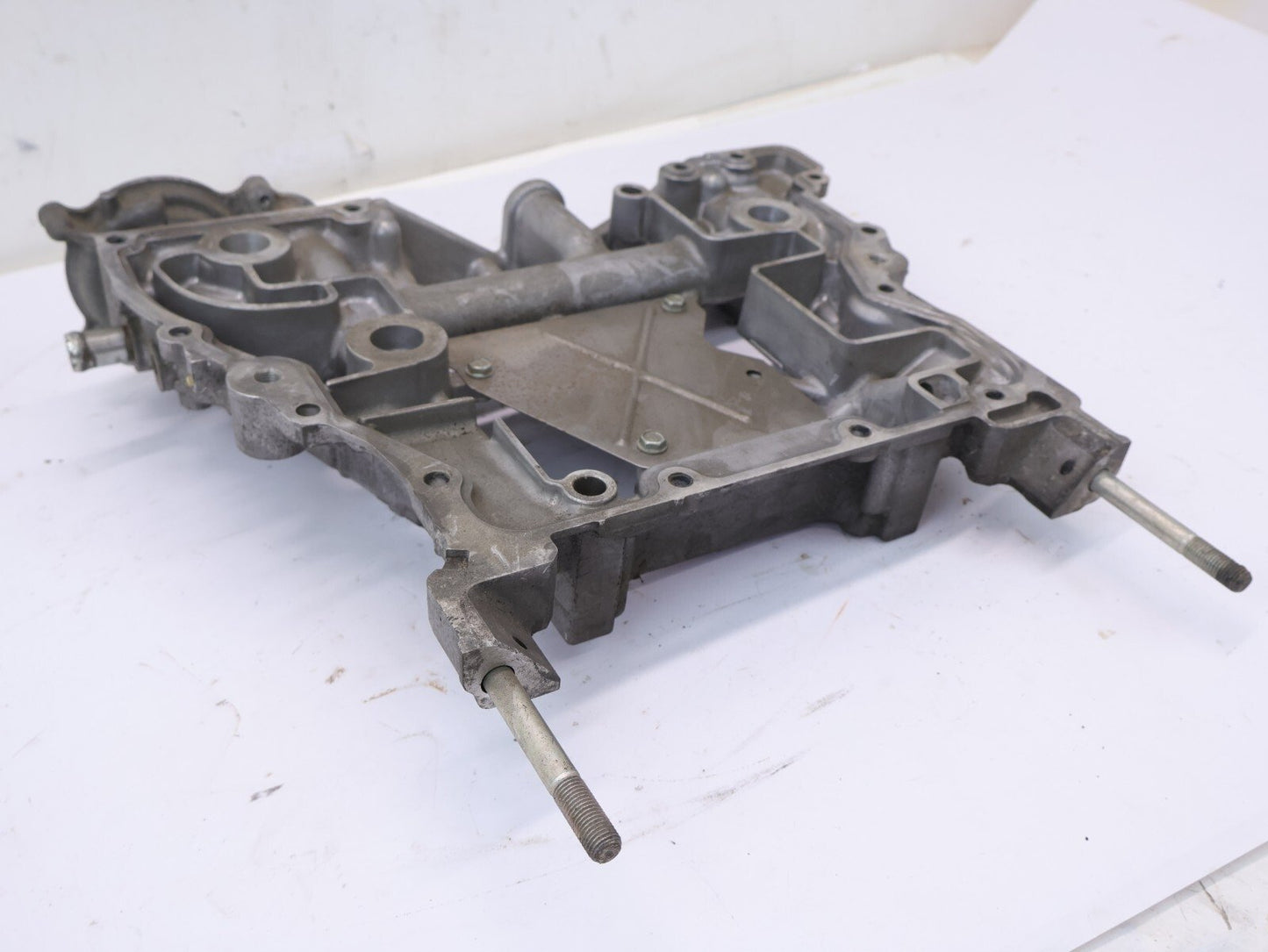 2013 Subaru XV Crosstrek Engine Upper Oil Pan Manual Trans MT OEM