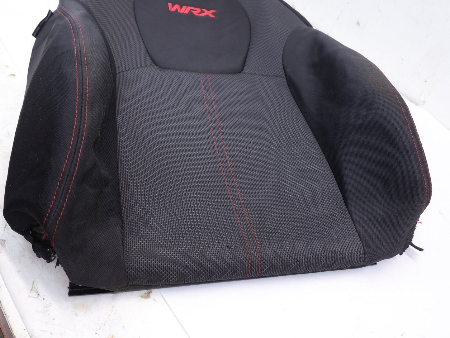 2008-2014 Subaru WRX Passenger Front Seat Cover Skin UPPER Top Cloth RH OEM