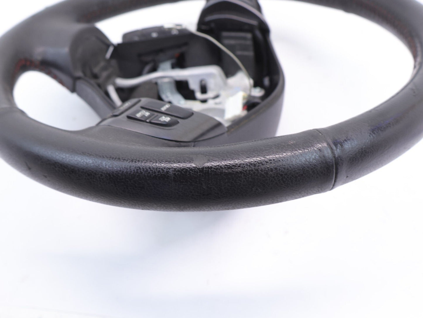 2014 Subaru WRX Wheel w/ Controls Black Leather Driver Assembly WEAR OEM 14