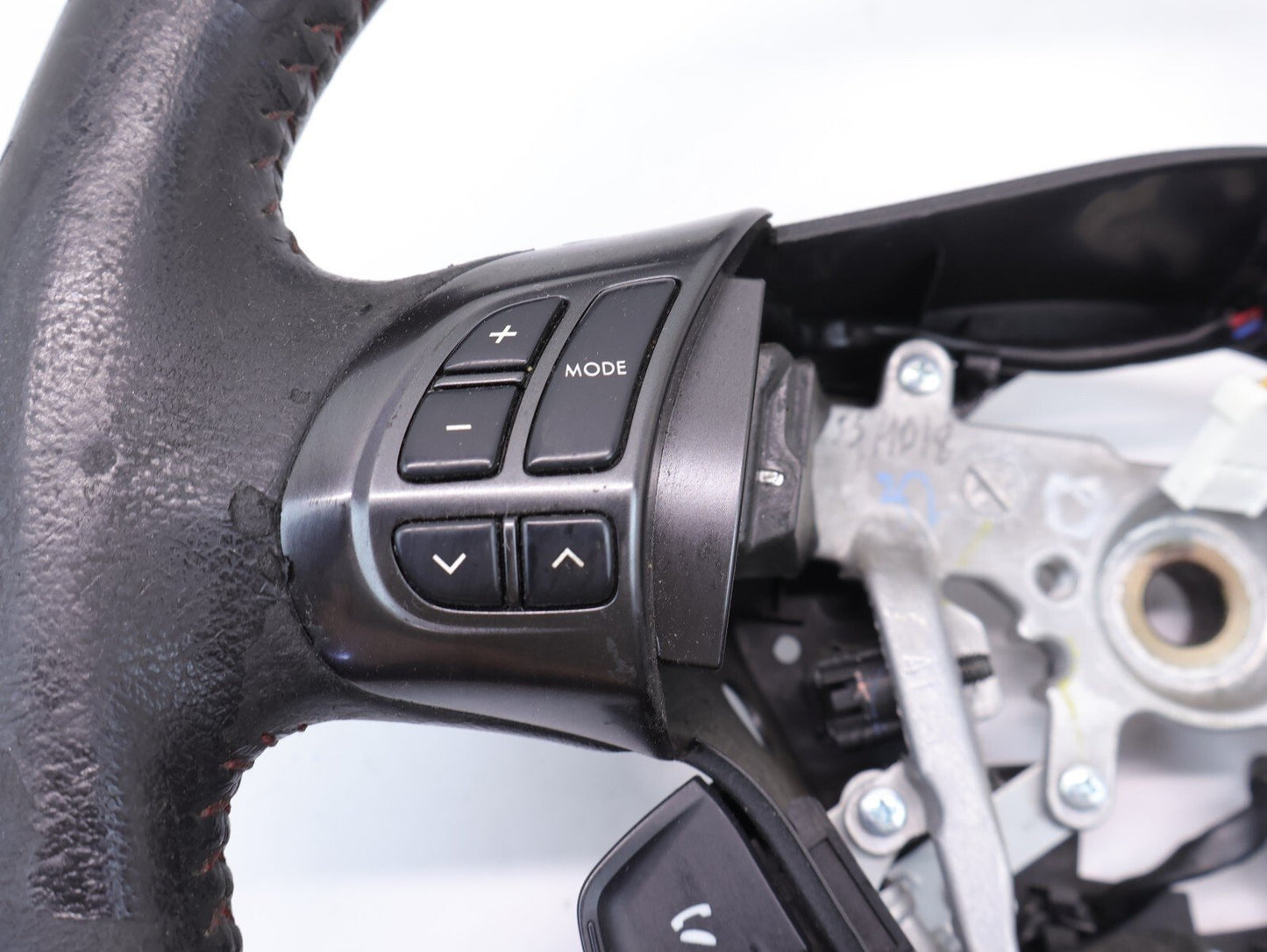 2014 Subaru WRX Wheel w/ Controls Black Leather Driver Assembly WEAR OEM 14