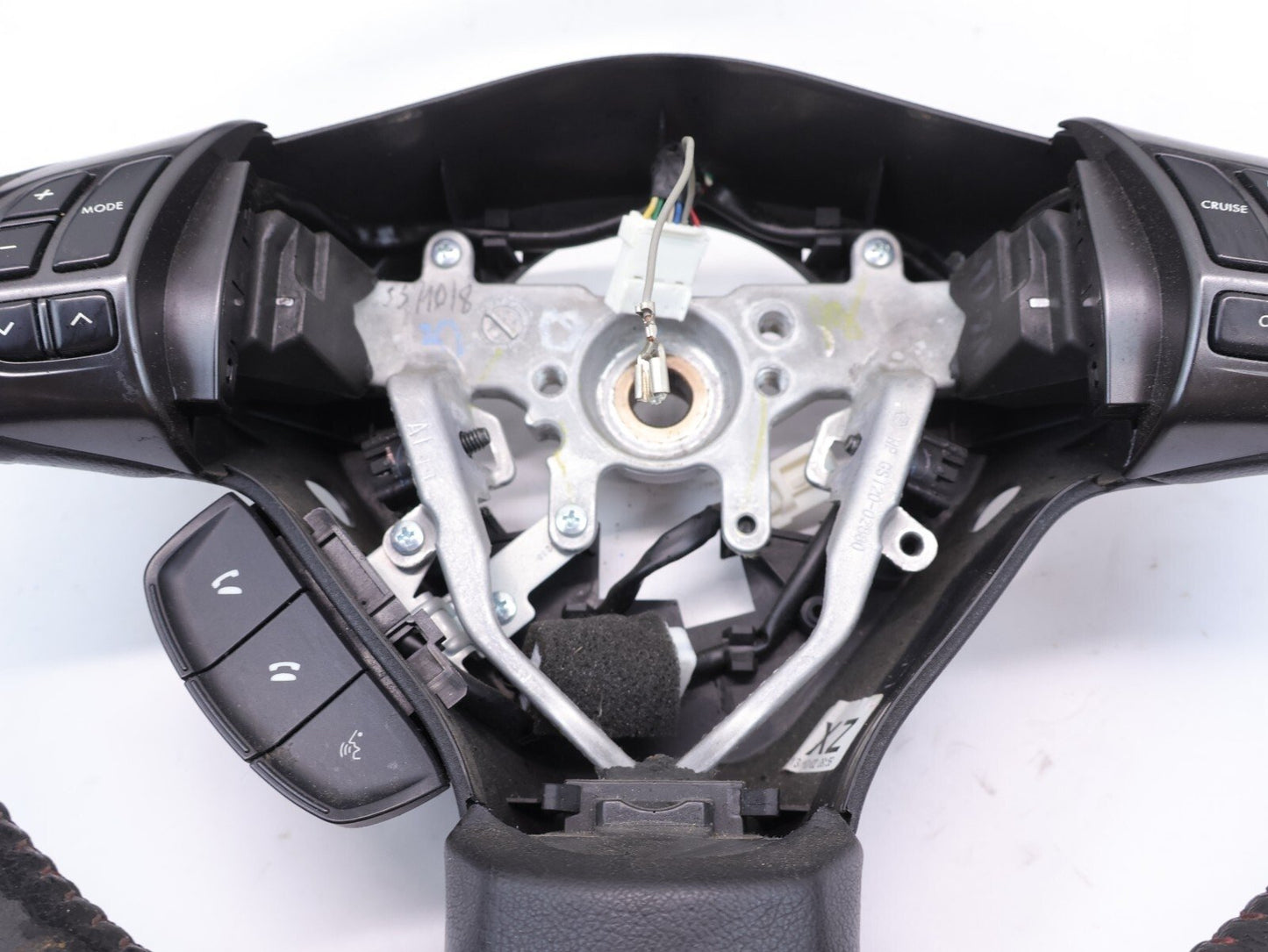 2014 Subaru WRX Wheel w/ Controls Black Leather Driver Assembly WEAR OEM 14