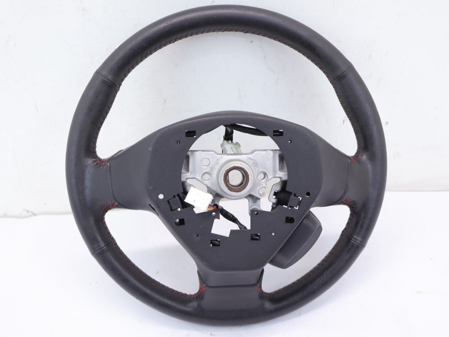 2014 Subaru WRX Wheel w/ Controls Black Leather Driver Assembly WEAR OEM 14
