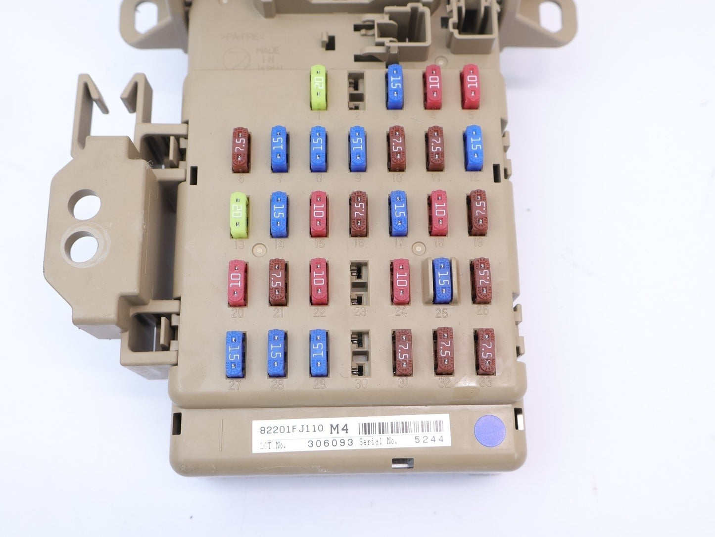 2013 2014 2015 Subaru XV Crosstrek Dash Fuse Block Box Panel Interior 82201FJ110