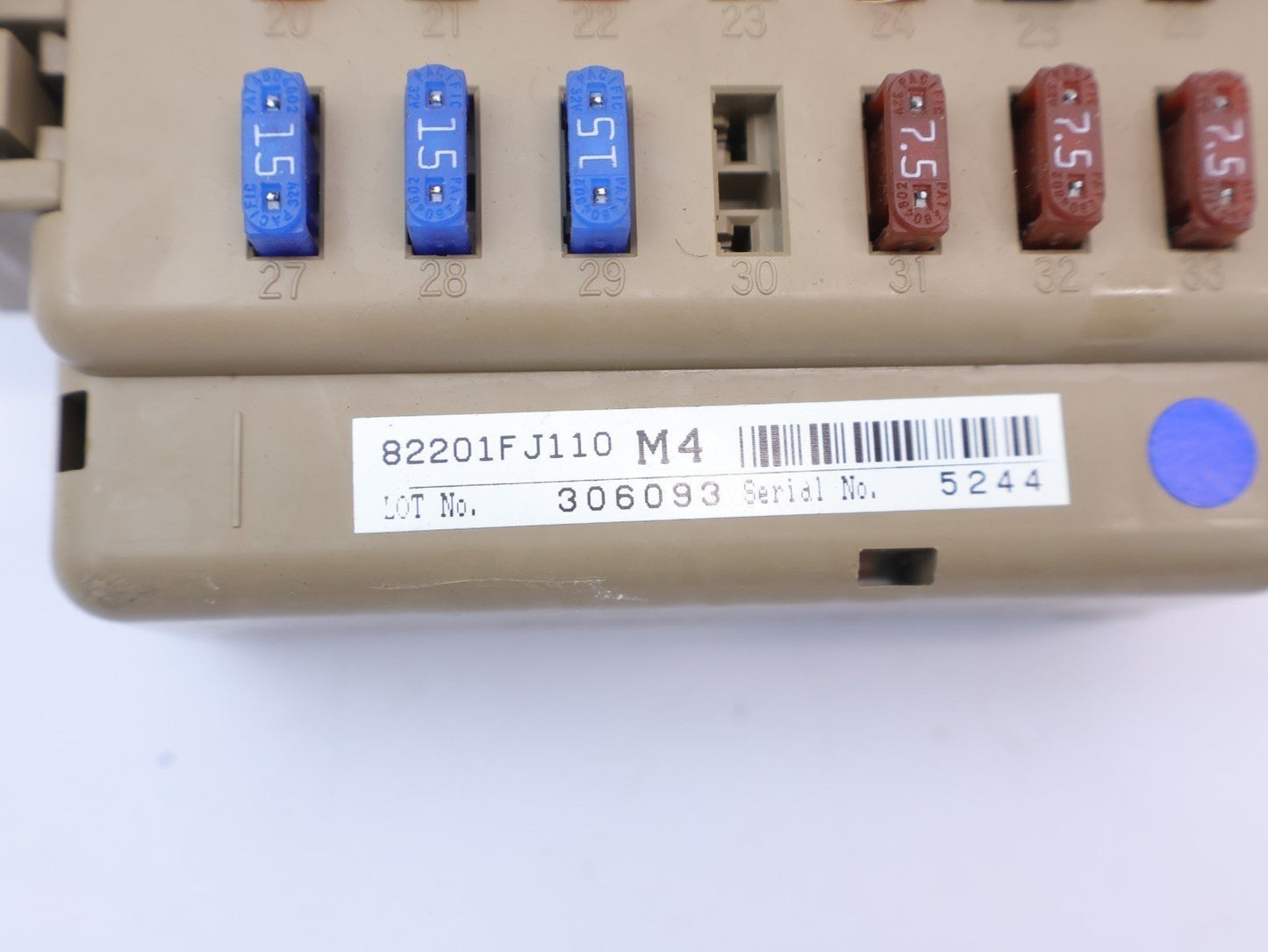 2013 2014 2015 Subaru XV Crosstrek Dash Fuse Block Box Panel Interior 82201FJ110