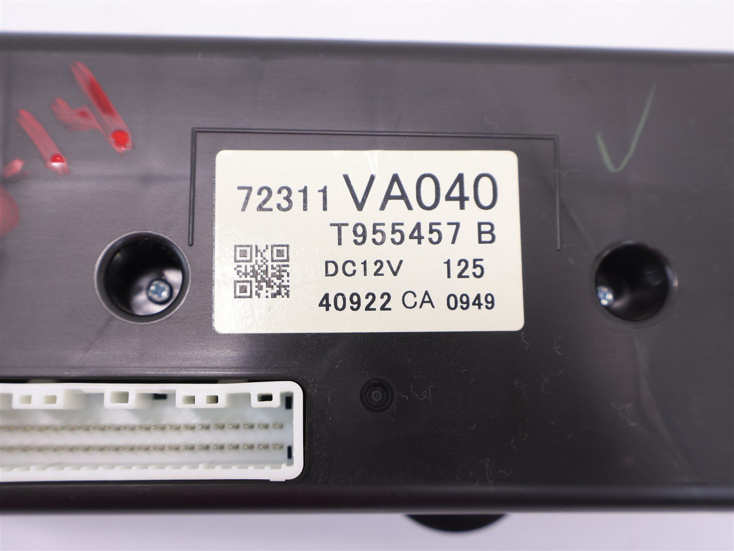 2015 Subaru WRX Climate Control Heater AC 72311VA040 HVAC OEM