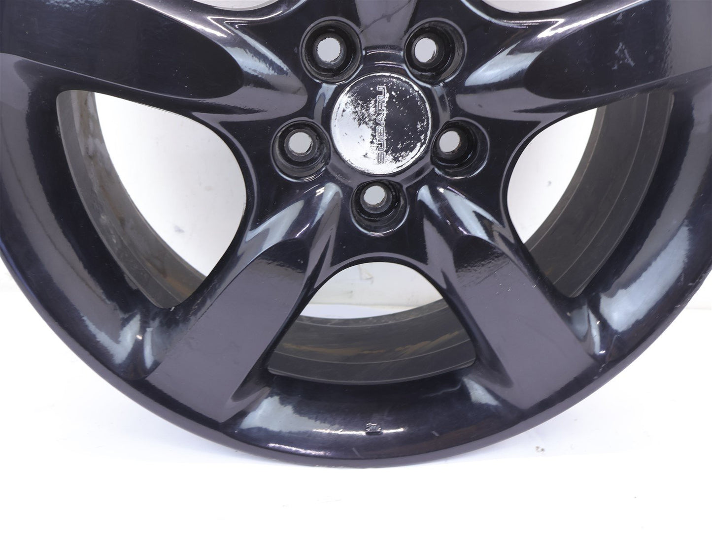 2008-2009 Subaru Legacy Wheel 17 x 7 Alloy 17" 08-09 OEM 5 Spoke Painted Black