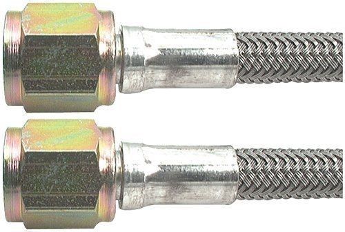 Braided Stainless Steel Brake Line Hose 18" 3 An Straight End