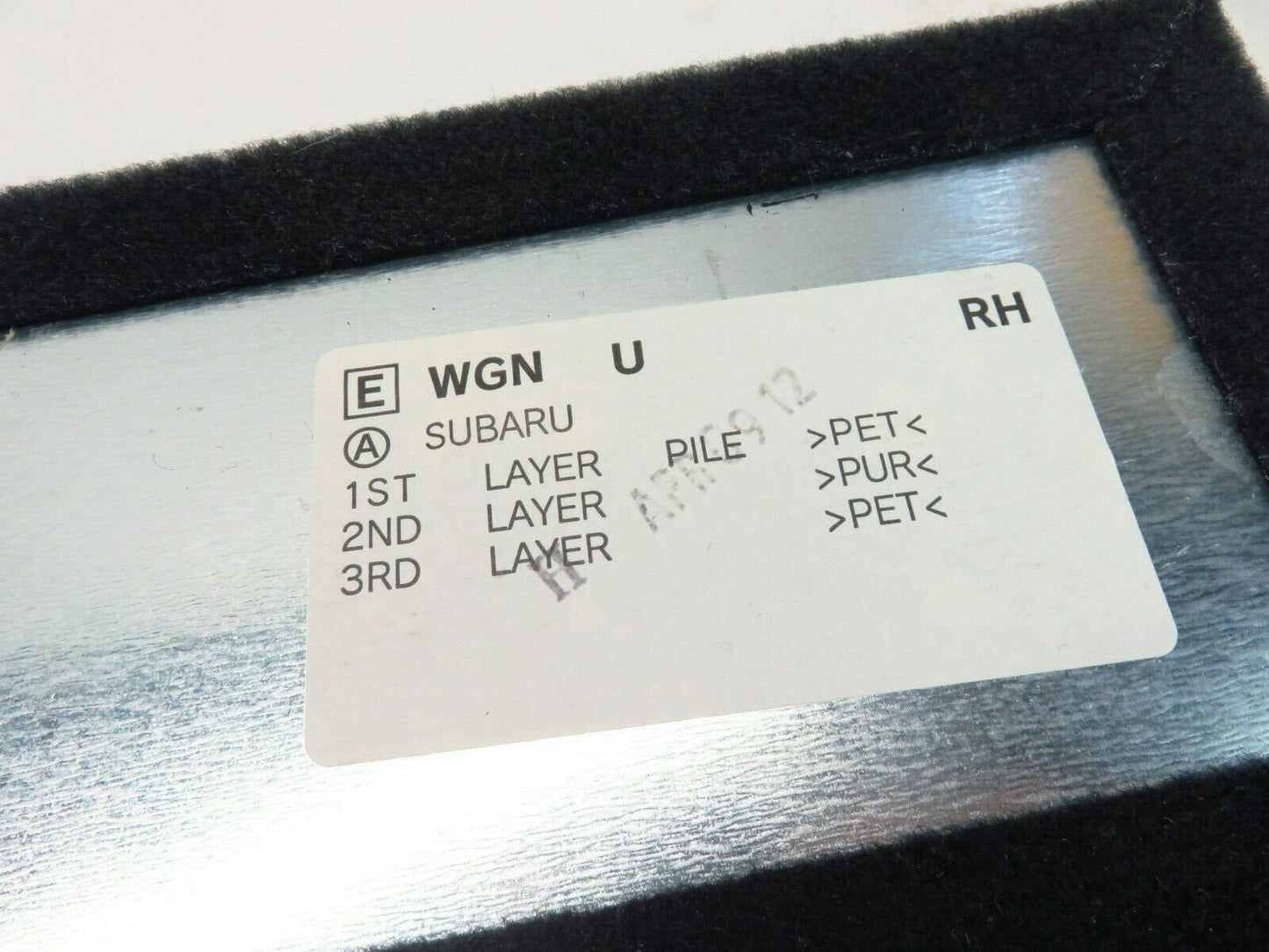 2010-2014 Subaru Outback Trunk Cargo Carpet Cover Rear RH Right Passenger Side