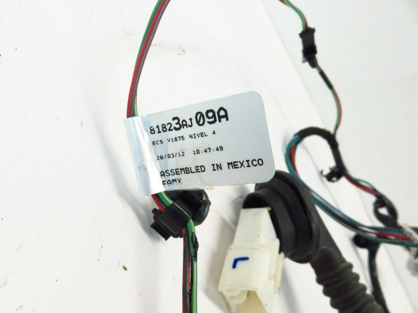 2012 Subaru Legacy & Outback Driver Rear Door Wiring Harness LH 81823AJ09A 12