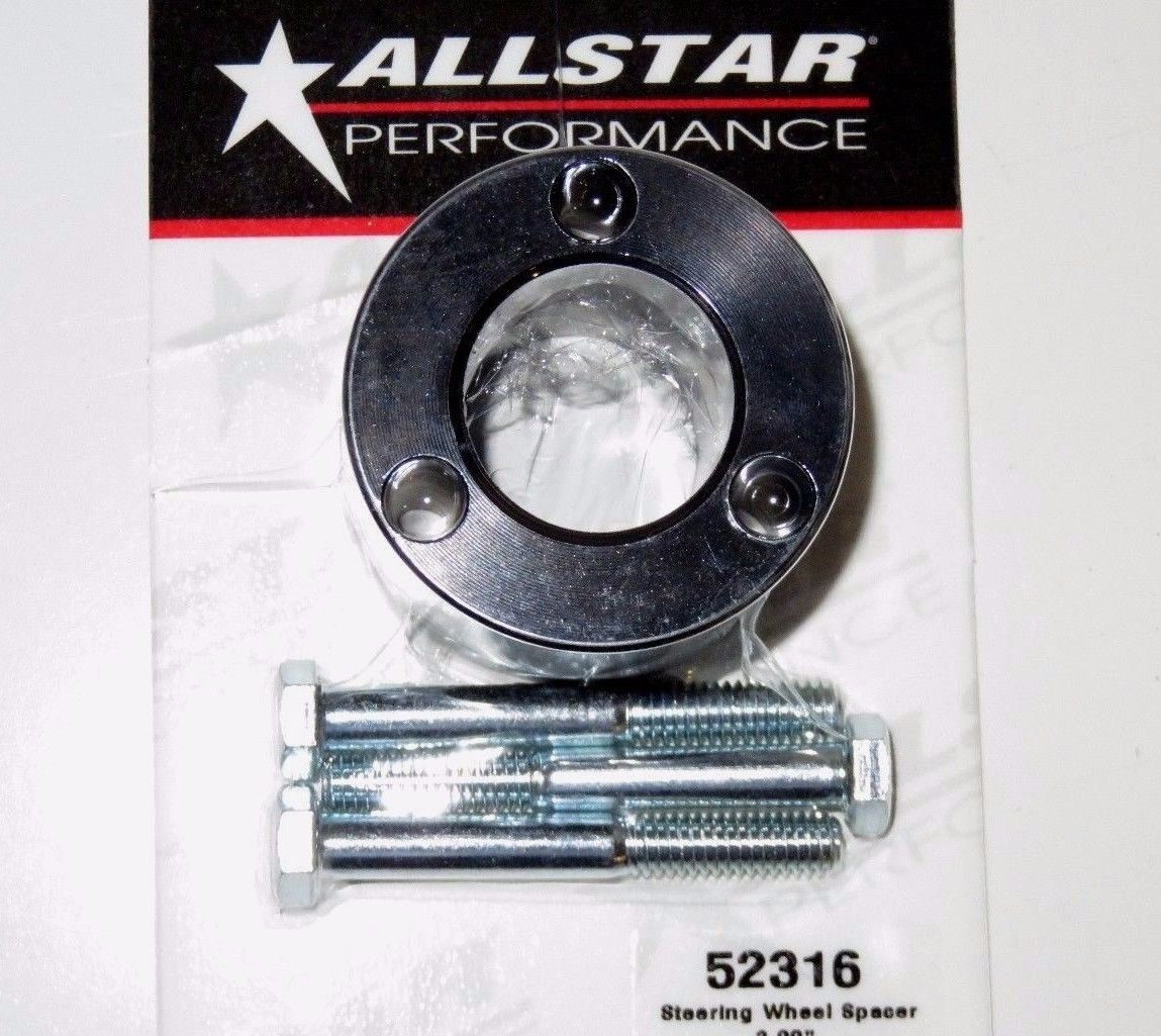 Allstar Performance Steering Wheel Aluminum 2" Extension Spacer Bolt to Quick Release 3 Hole