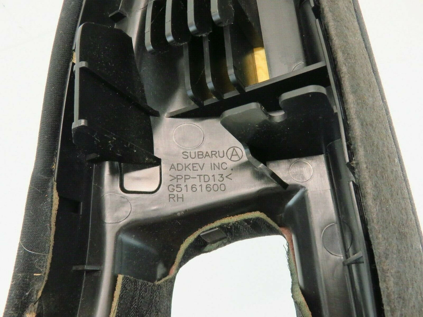 2010-2012 Subaru Outback Passenger Rear Seat Bolster Side Pad Cloth RH 10-12