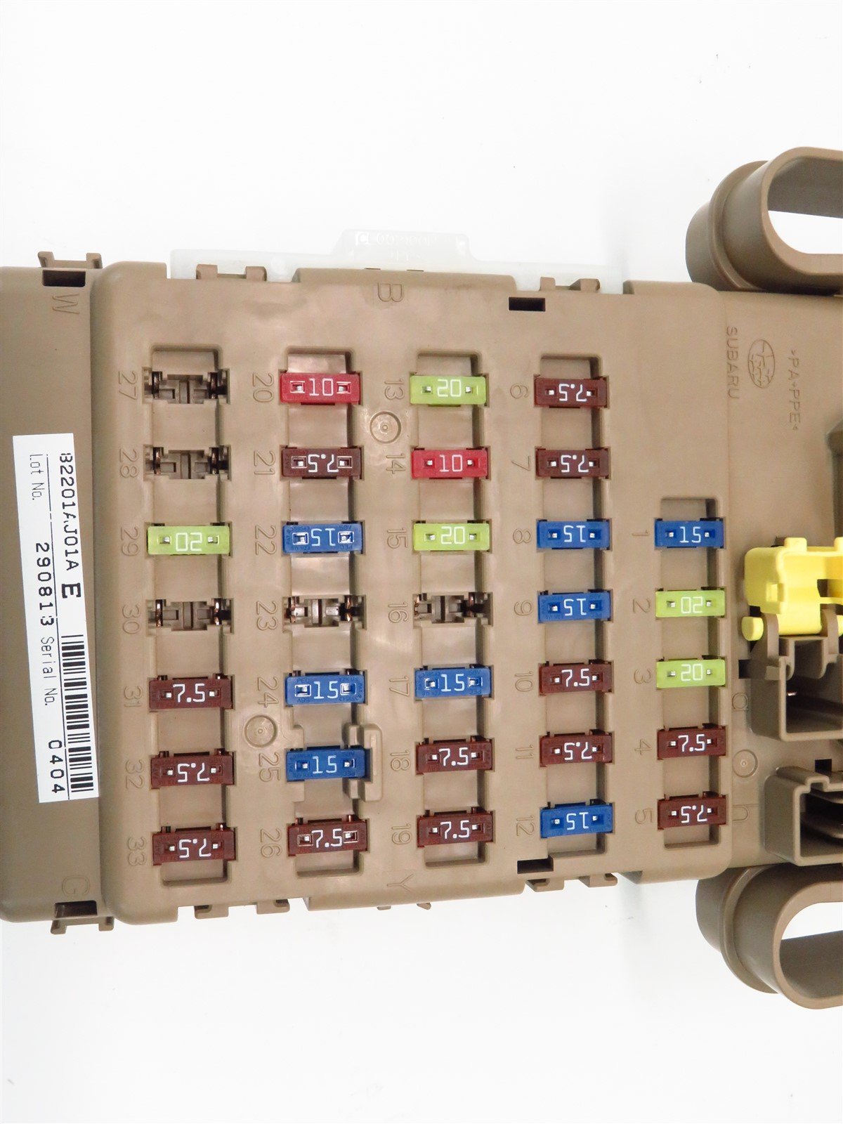 2014 Subaru Outback Fuse Block Box Junction 82201AJ01A Dashboard Interior 13-14
