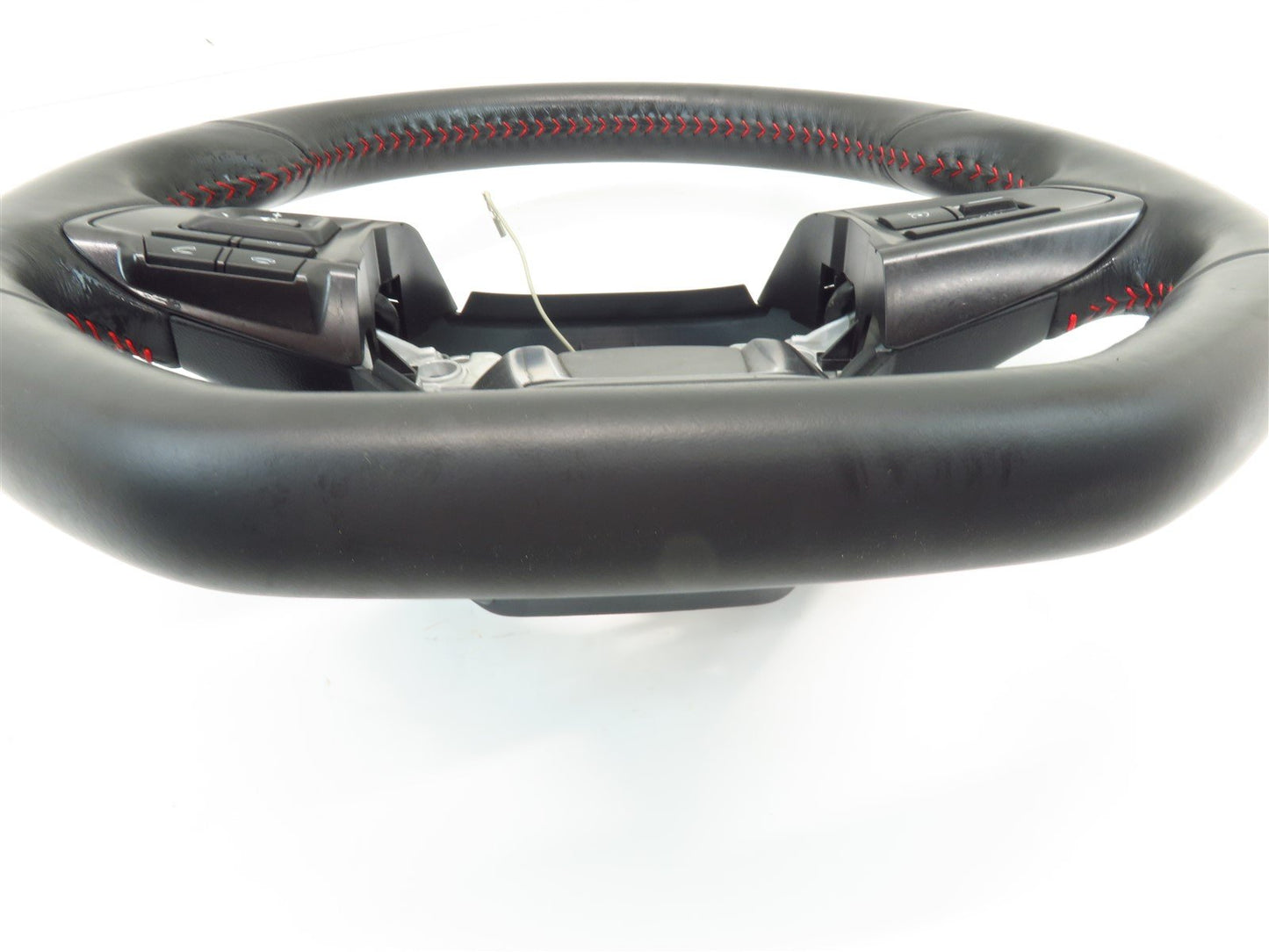 2019 Subaru WRX Driver Wheel Black Leather Red Stitch Flat Bottom OEM 19