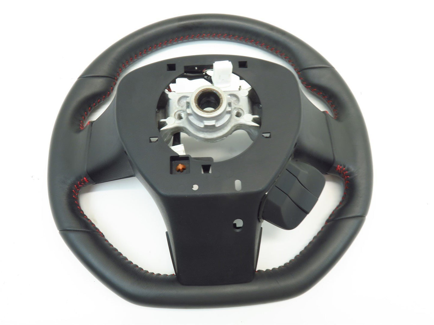 2019 Subaru WRX Driver Wheel Black Leather Red Stitch Flat Bottom OEM 19