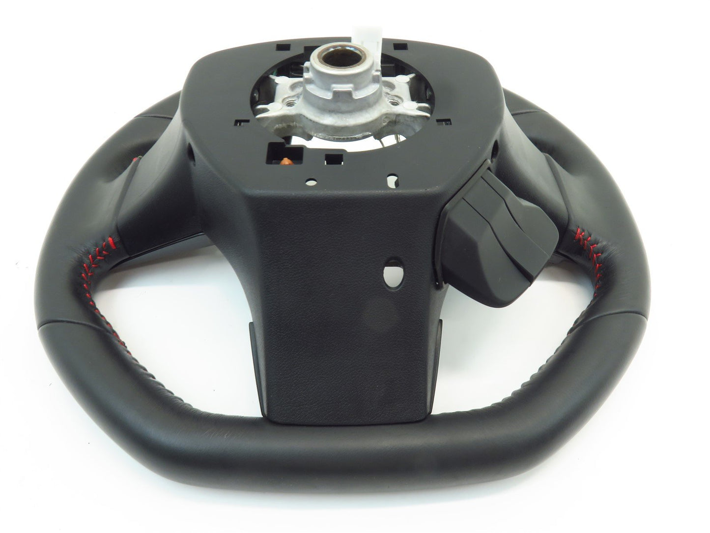 2019 Subaru WRX Driver Wheel Black Leather Red Stitch Flat Bottom OEM 19