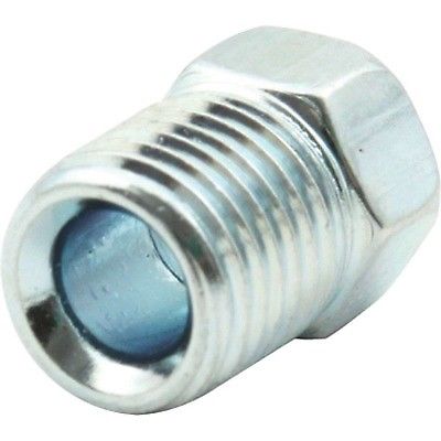 Allstar Performance 3/16" Brake Line Inverted 3/8" -24 Flare Nut Fitting Steel Zinc 10 Pack