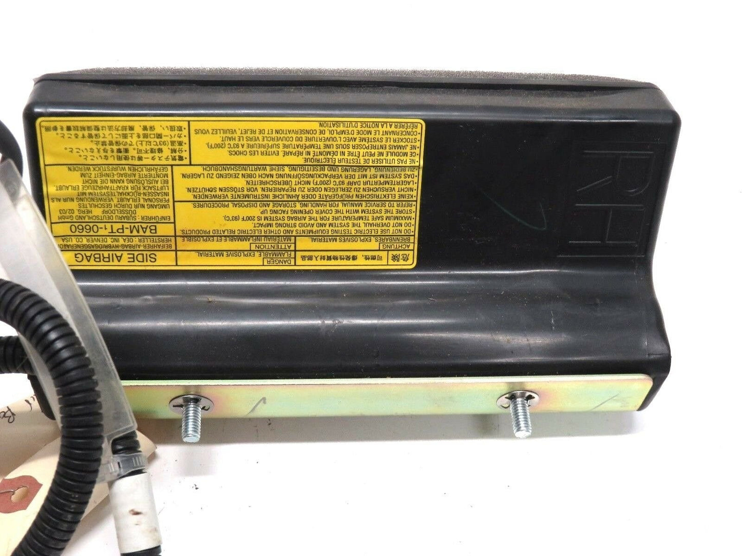 02 03 Subaru Impreza WRX Passenger Front Seat Side Impact Airbag Air Bag RH