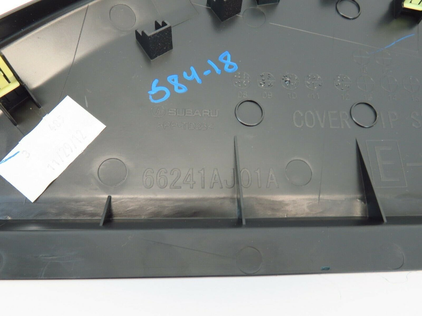 10-14 Subaru Legacy Outback Driver Dash End Cap Cover Trim Panel LH 2010-2014