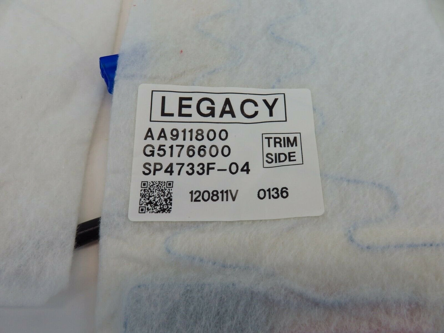 2010-2013 Subaru Outback Passenger Front Seat Top & Bottom Heater Unit Element