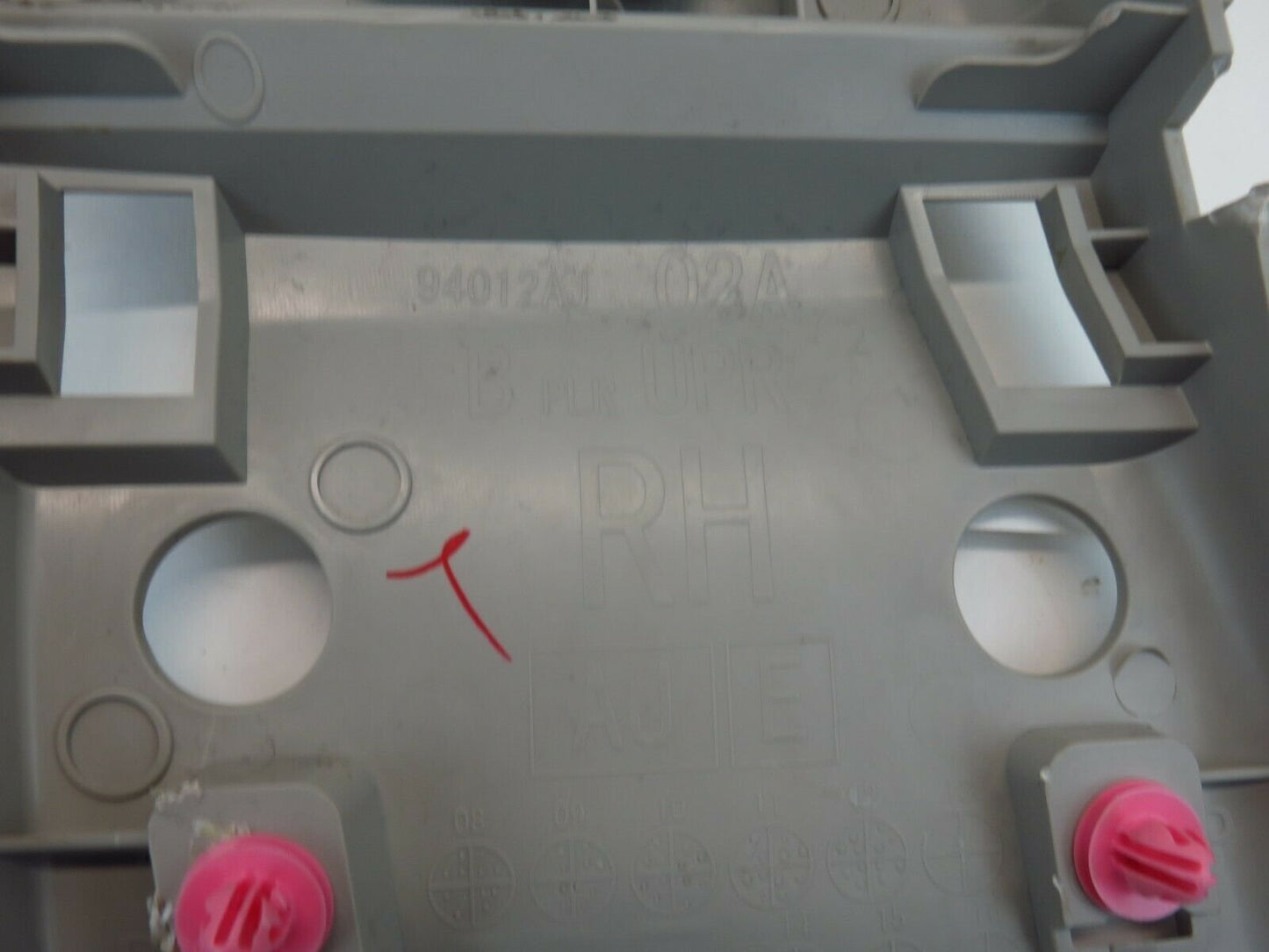 10-14 Subaru Outback Passenger Upper B Pillar Trim 94012AJ02A Seat Belt Panel RH