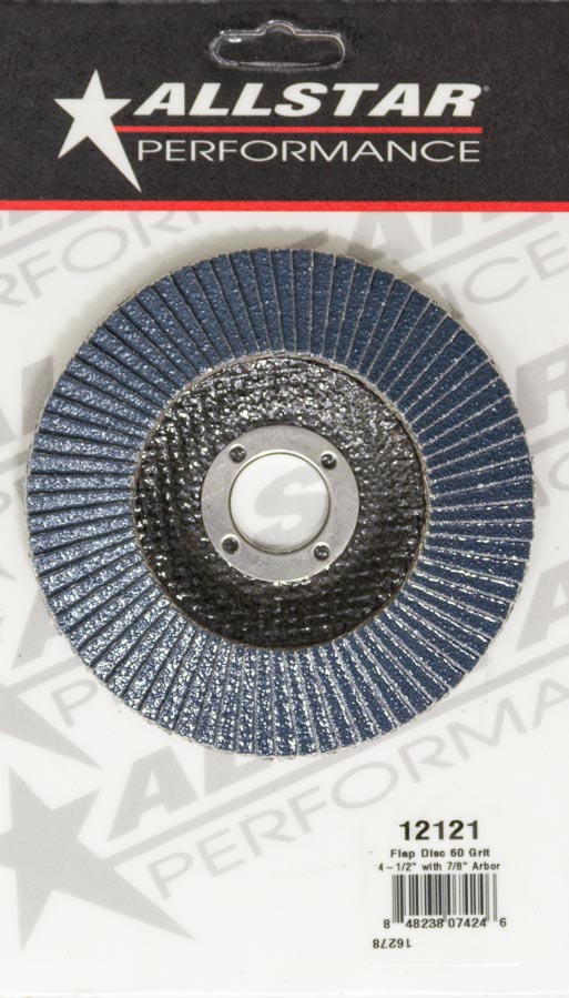 Allstar Performance Flap Wheel Sanding Disc 60 Grit 4 1/2" w/ 7/8" Arbor Flapper