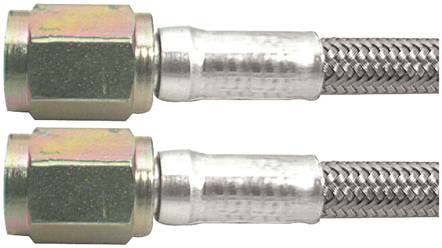 Braided Stainless Steel Brake Line Hose 12" 3 An Straight End
