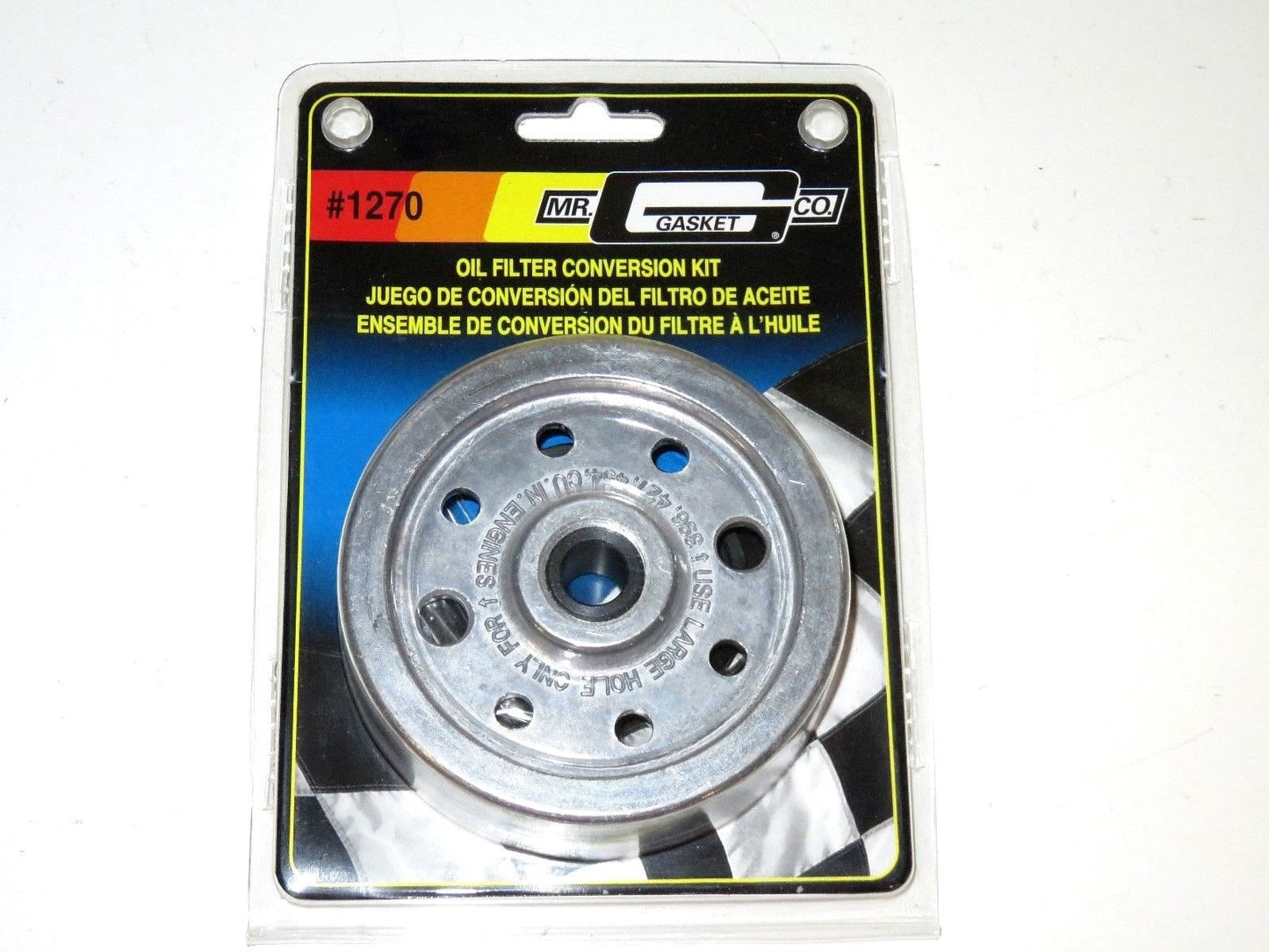 Mr. Gasket 1270 Oil Filter Adapter Conversion Kit SBC 350 Small Block Chevy