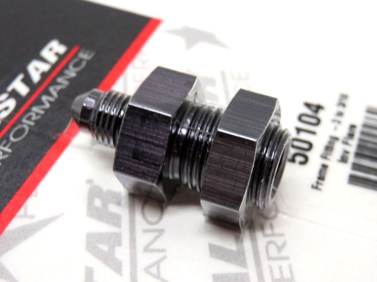 Allstar Performance Brake Line Adapter Fitting -3 to 3/16" Inverted Flare Thru Frame Bulkhead ALL50104