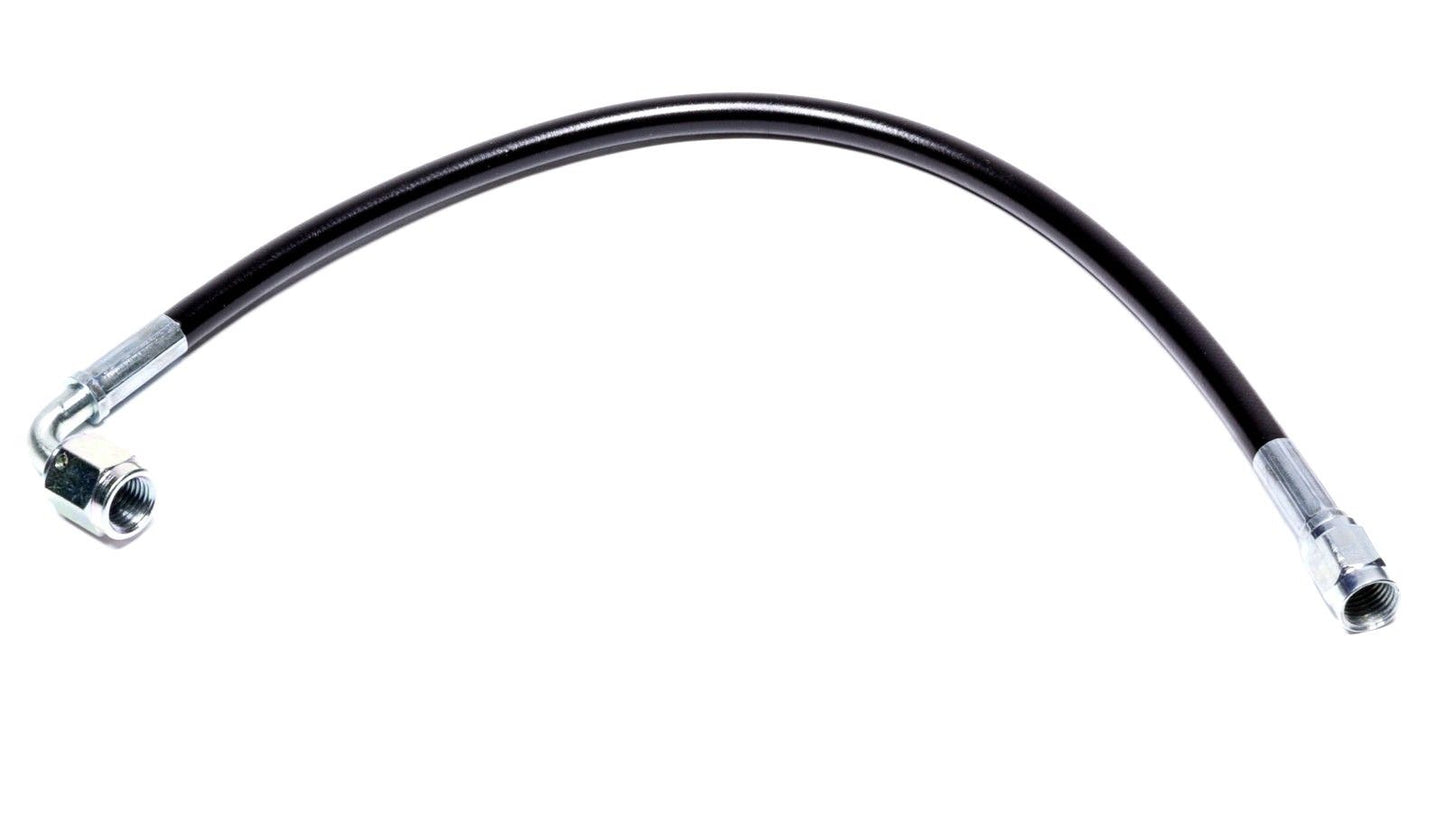 Allstar Performance Coated Braided Stainless Steel Brake Line 12" 3 An Straight End 90 Degree